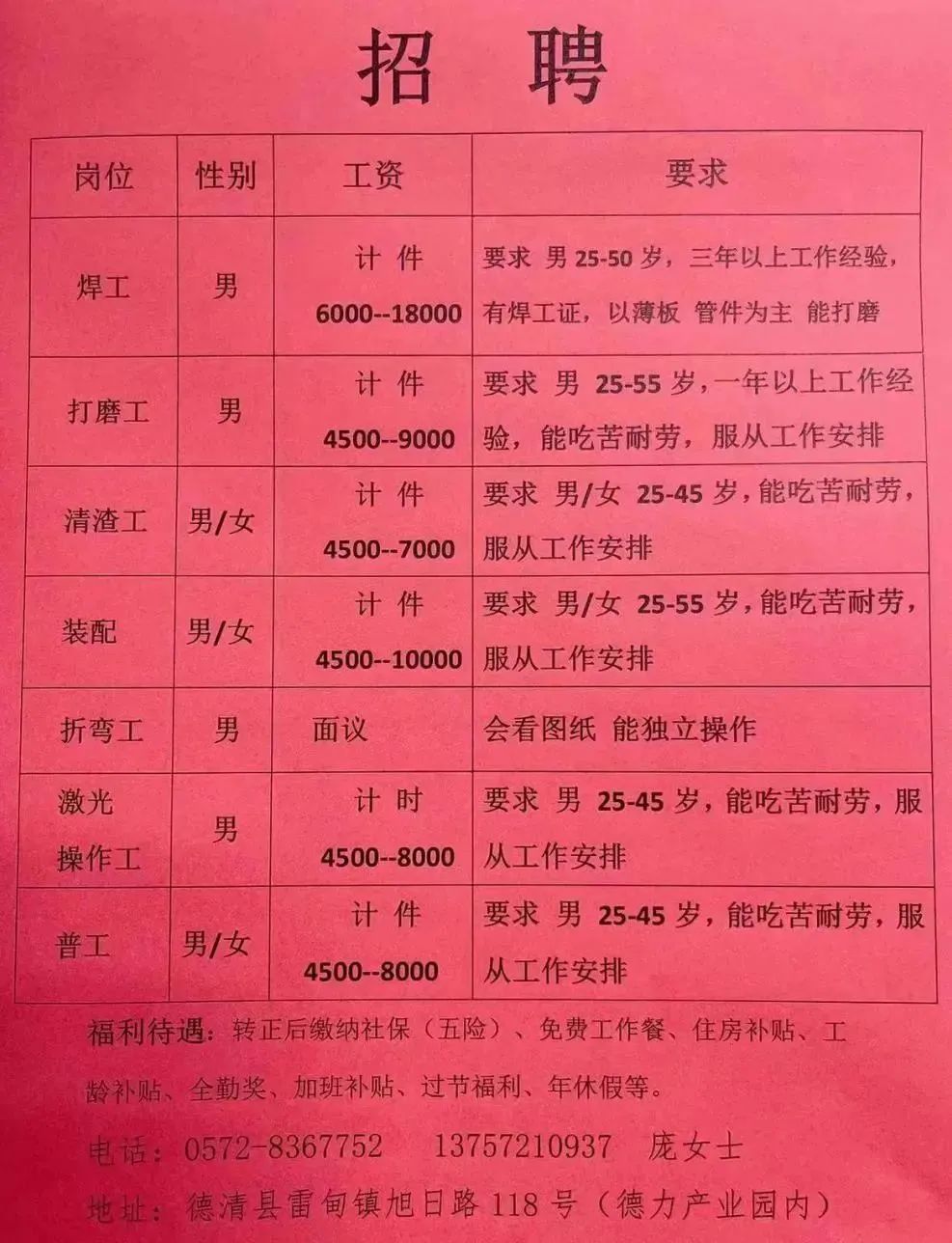 泊头女工招聘信息最新发布，影响与探讨